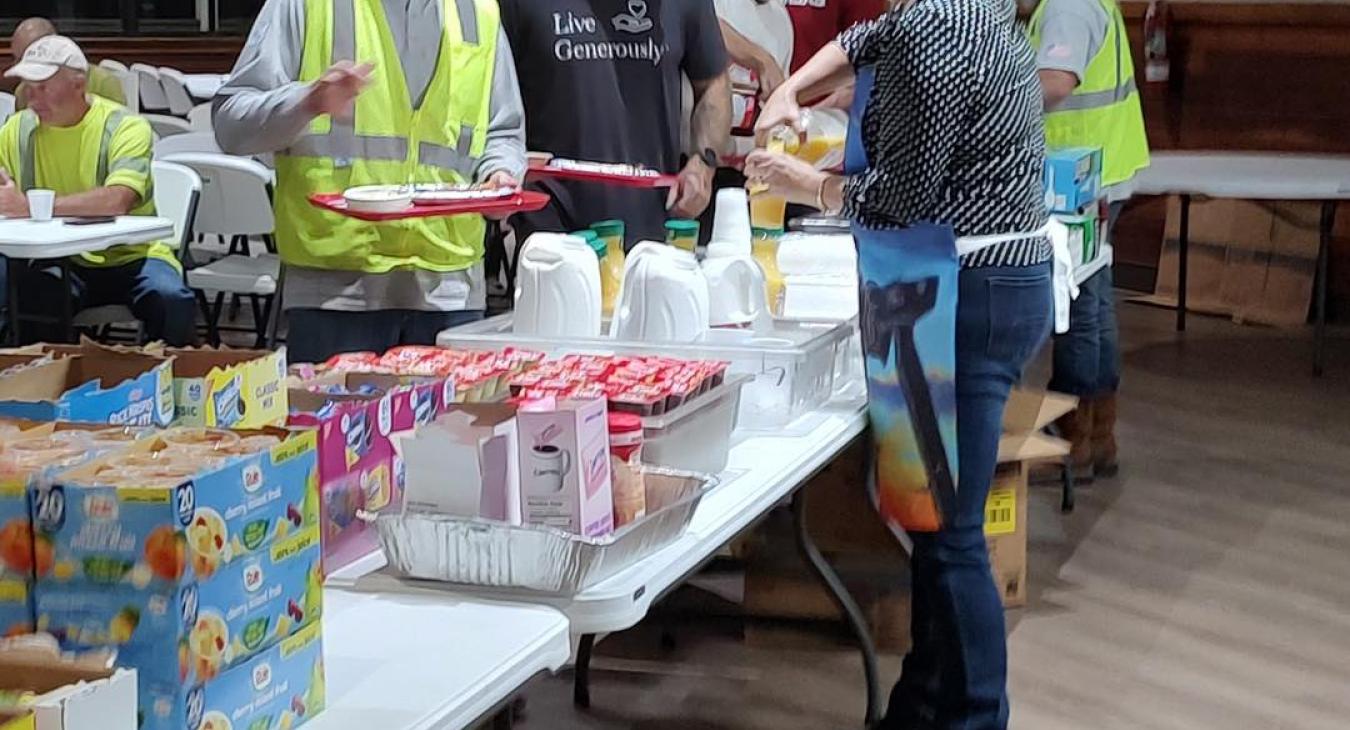 WREC Hosts Breakfast for Mutual Aid Crews