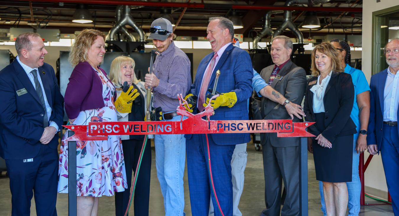 WREC Attends PHSC's Welding Renovation Reveal