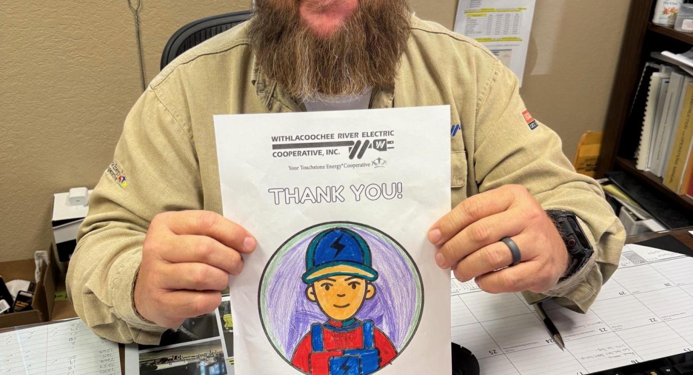 Trilby Office Displays Heartwarming Thank You Art from Local Students