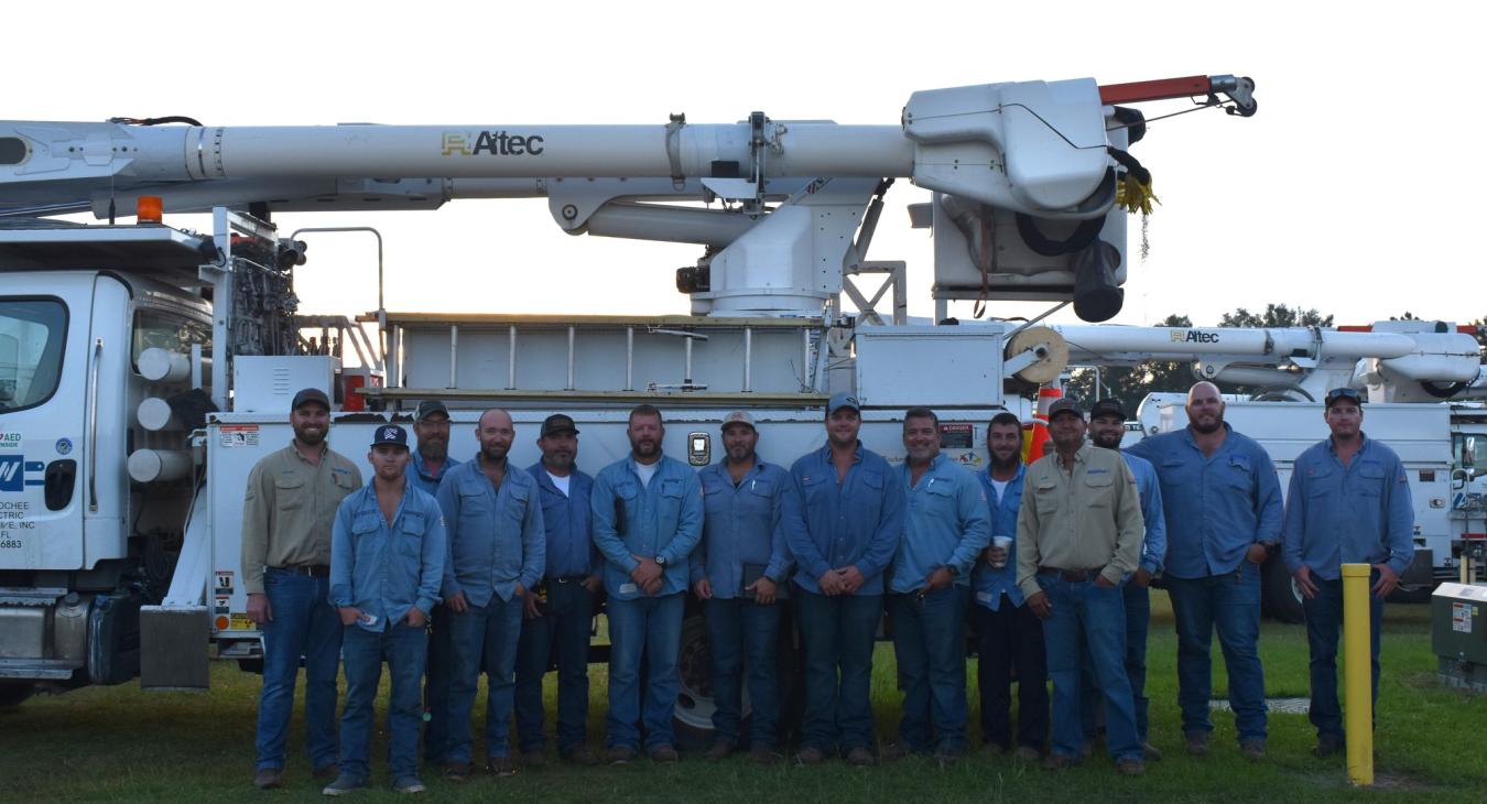 WREC Aids Northern Florida Co-ops in Power Restoration