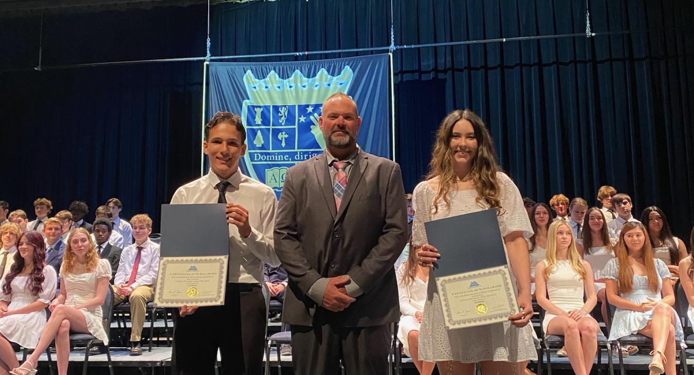 WREC Scholarships Awarded at Bishop McLaughlin Catholic and Wendall Krinn Technical High Schools