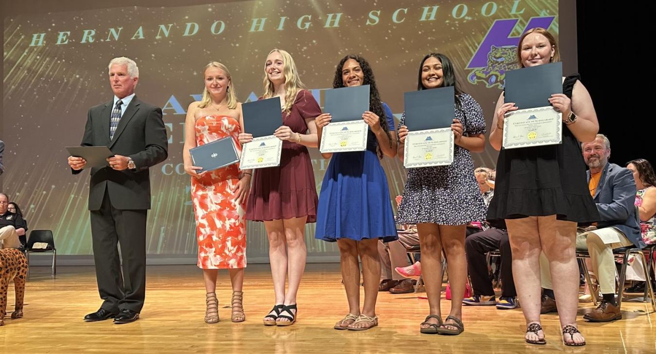 WREC Scholarships Awarded at Hernando High School